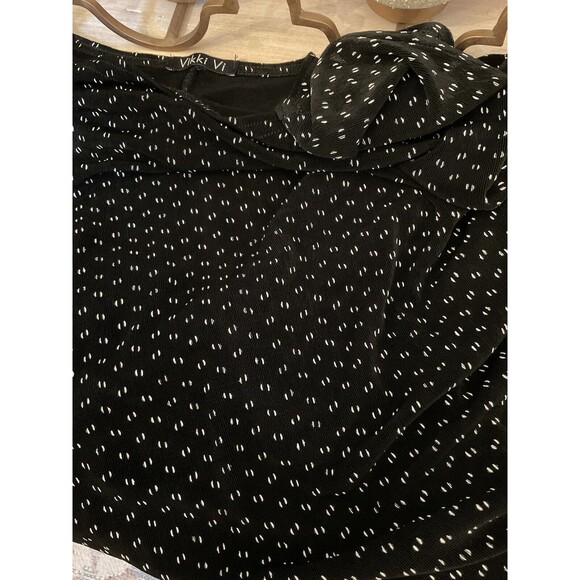 Vikki Vi Womens Black White Stretchy Sleeveless Travel Tunic Top, Size 2X - Picture 8 of 10